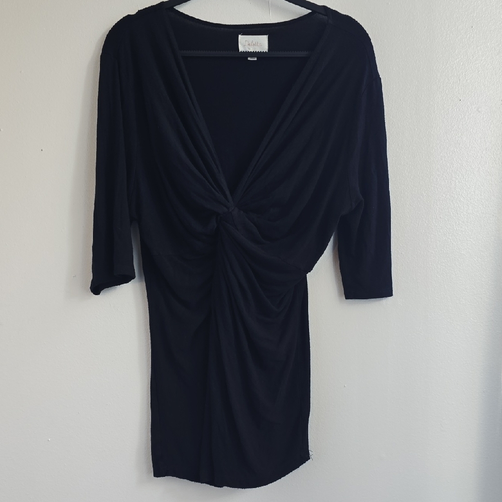 Anthropologie -Deletta black Blouse